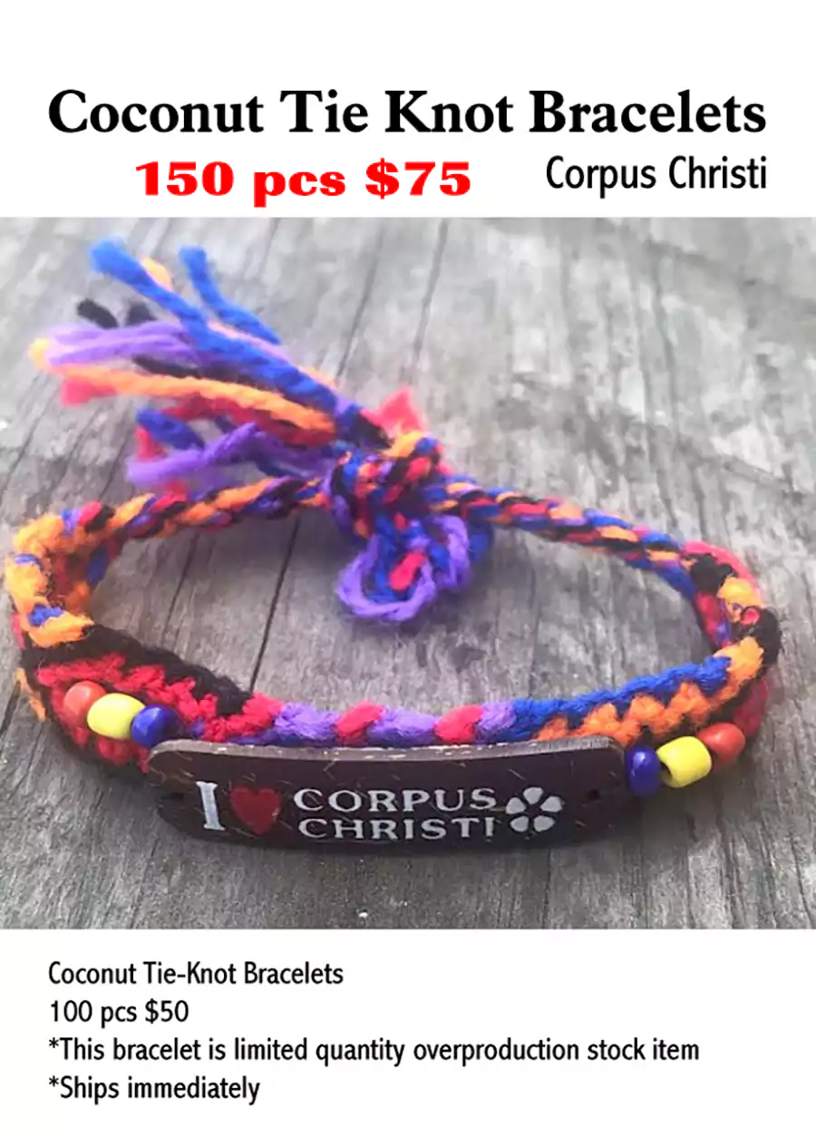 Coconut Tie Knot Bracelets-Corpus Christi (CL)
